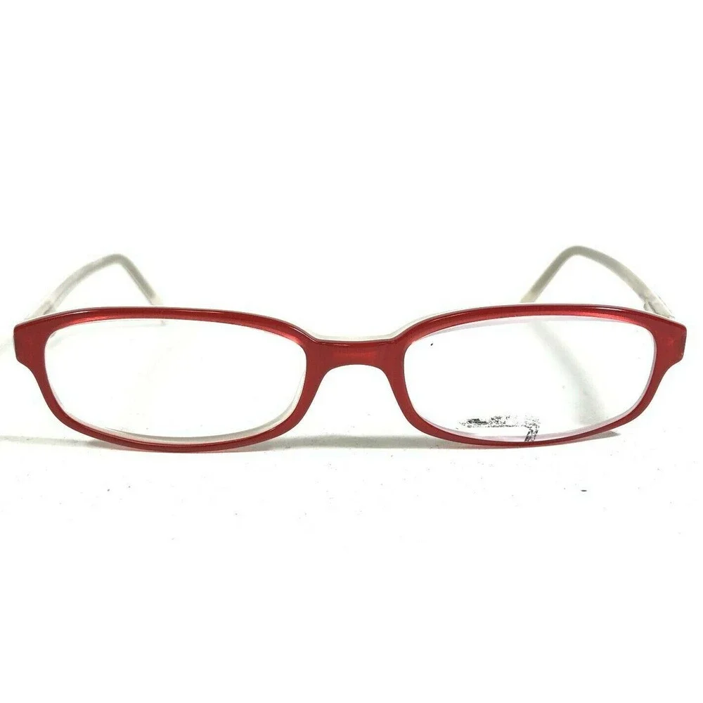 Emporio Armani Eyeglasses Frames 658 595 Red White Rectangular 51-17-135